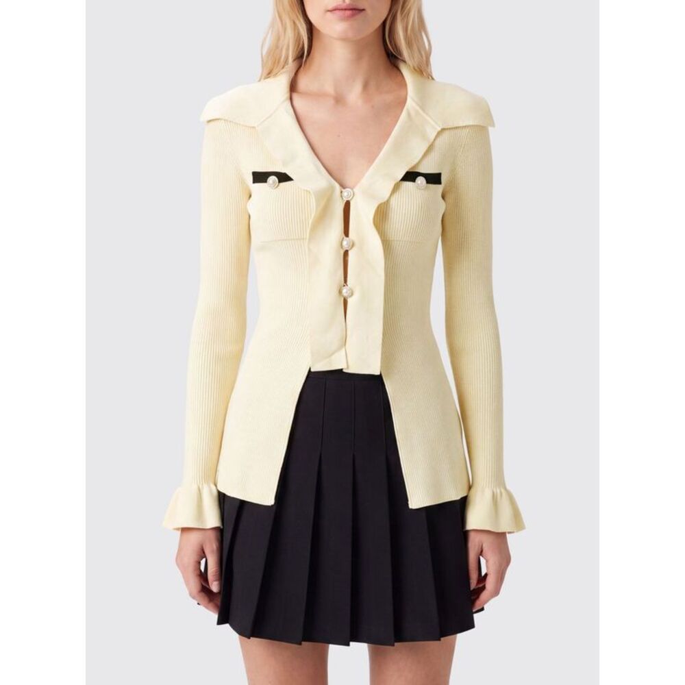 Self-Portrait Sweater Woman Yellow